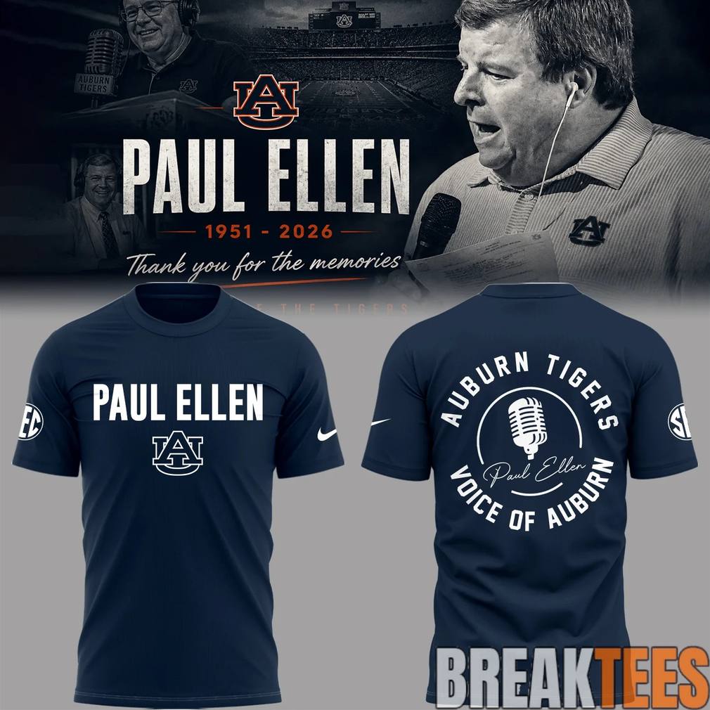 “Remembering Paul Ellen – The Voice of Auburn” Shirt “Remembering Paul Ellen – The Voice of Auburn” Shirt