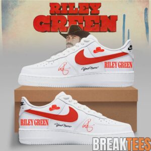 Riley Green Cowboy As It Gets Tour 2026 Custom Air Force 1 Shoes 1