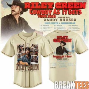 Riley Green Cowboy As It Gets Tour 2026 Special Baseball Jersey 2