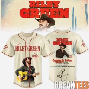 Riley Green Cowboy As It Gets Tour 2026 Special Baseball Jersey 3