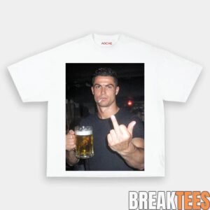 Ronaldo Drunk After Hours Middle Finger Tee 1 Ronaldo Drunk After Hours Middle Finger Tee 1