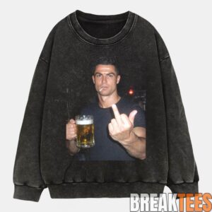 Ronaldo Drunk After Hours Middle Finger Tee 3 Ronaldo Drunk After Hours Middle Finger Tee 3