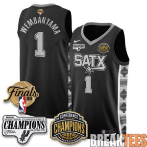 San Antonio Spurs 2026 NBA Western Conference Champions Basketball Jersey 1