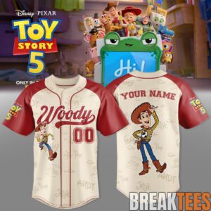 Sheriff Woody Custom Baseball Jersey – Toy Story 5 Edition