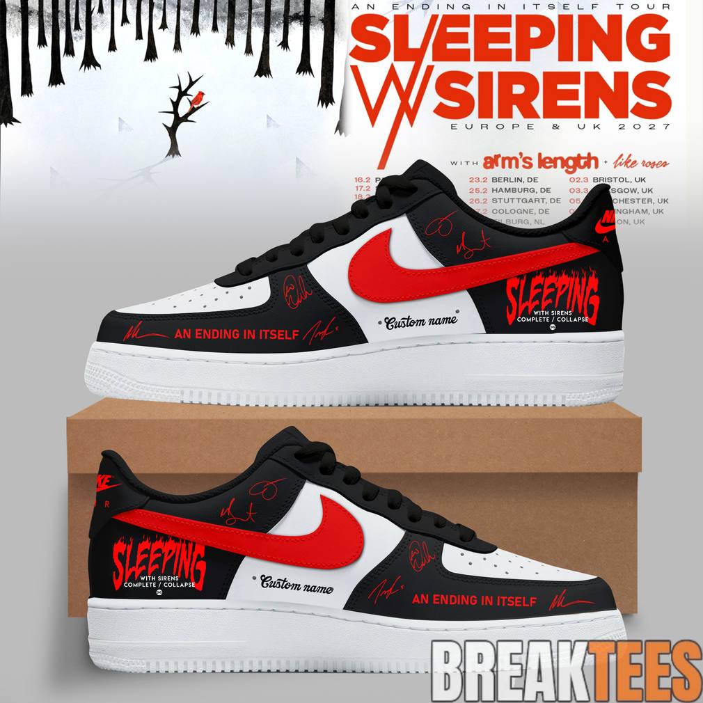 Sleeping With Sirens An Ending In Itself Tour 2026 Custom AF1 Shoes Sleeping With Sirens An Ending In Itself Tour 2026 Custom AF1 Shoes