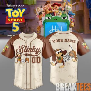 Slinky Dog Custom Baseball Jersey – Toy Story 5 Edition