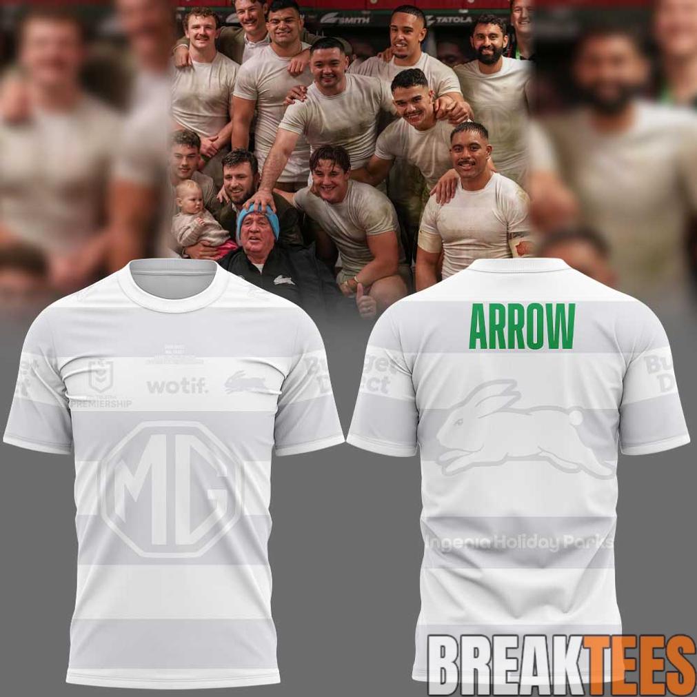 South Sydney Rabbitohs Arrow White 2026 T-Shirt South Sydney Rabbitohs Arrow White 2026 T-Shirt