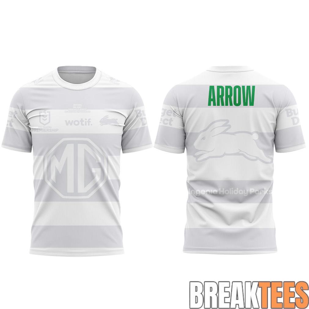 South Sydney Rabbitohs Arrow White 2026 T-Shirt South Sydney Rabbitohs Arrow White 2026 T-Shirt