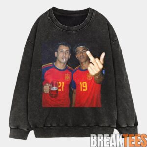 Spain Drunk Football Fans Graphic T-Shirt 4