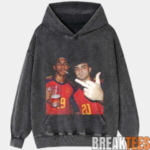Spain Drunk Smoke Repeat Football Tee 5
