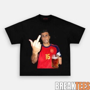 Spain Football Drunk Smoke Repeat Tee