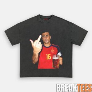 Spain Football Drunk Smoke Repeat Tee 4