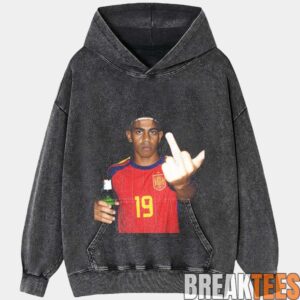 Spain Football Lamine Yamal Drunk Middle Finger T-Shirt 3