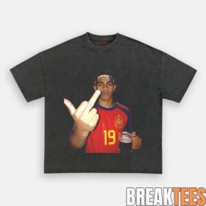 Spain Football Lamine Yamal Drunk Middle Finger T-Shirt 4