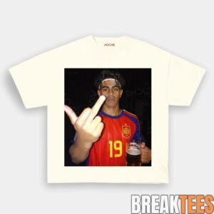 Spain Football Lamine Yamal Drunk Middle Finger T-Shirt 6