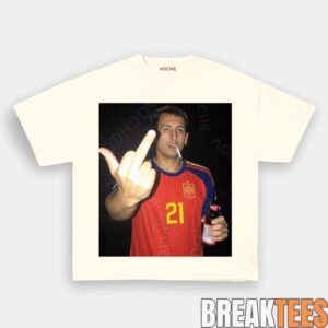 Spain Football Oyarzabal Drunk Middle Finger T-Shirt 1