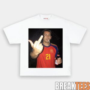 Spain Football Oyarzabal Drunk Middle Finger T-Shirt 11