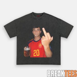Spain Football Pedri Smoke & Beer Graphic Tee 10