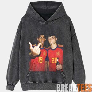 Spain Football Yamal x Pedri Middle Finger T-Shirt 3
