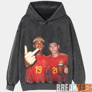 Spain Football Yamal x Pedri Middle Finger T-Shirt 8