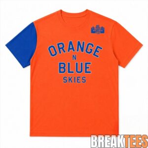 Spike Lee Orange And Blue Skies Knicks Game 4 Shirt 1