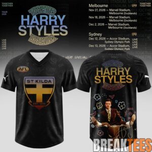 St Kilda Football Club x Harry Styles Together Together Tour 2026 Football Jersey