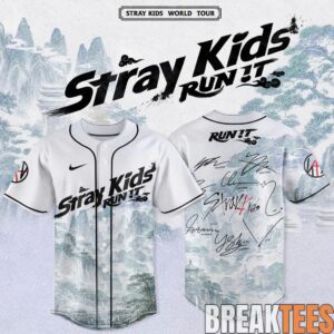 Stray Kids World Tour RUN IT 2026 Edition Baseball Jersey