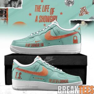 Taylor Swift ‘The Life of a Showgirl’ Custom Air Force 1 Shoes