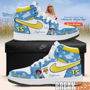 Taylor Swift x Toy Story 5 “I Knew It, I Knew You” Custom Air Jordan 1 Shoes