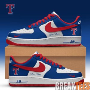 Texas Rangers Special Edition Air Force 1 Low Custom For Fans