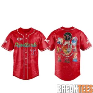 Texas Rangers Zootopia 10th Anniversary Baseball Jersey 1