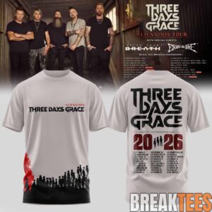 Three Days Grace Alienation Tour 2026 Shirt