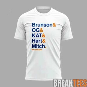 Timothée Chalamet New York Knicks Lineup T-Shirt 1