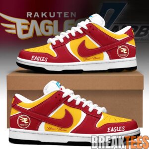 Tohoku Rakuten Golden Eagles Custom Dunk Low Sneakers