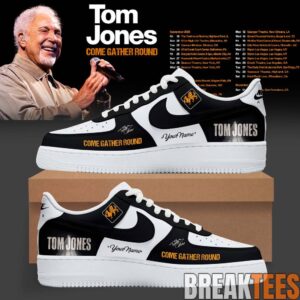 Tom Jones Come Gather Round Tour 2026 Custom AF1 Shoes