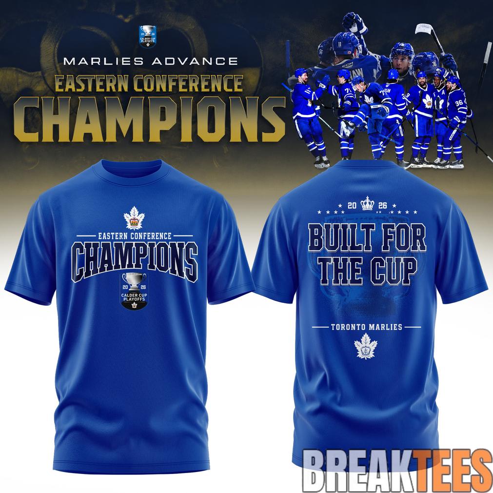 Toronto Marlies AHL 2026 Eastern Conference Champions Blue Shirt Toronto Marlies AHL 2026 Eastern Conference Champions Blue Shirt