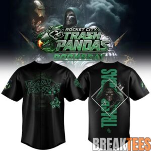 Rocket City Trash Pandas x Avengers Doomsday Baseball Jersey