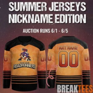 Tucson Roadrunners x Summer Nickname Night 2026 Custom Hockey Jersey