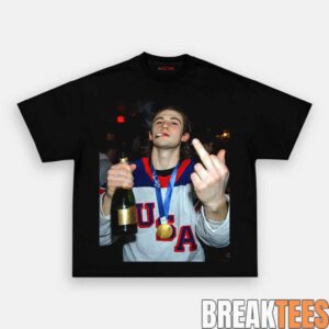 USA Hockey Jack Hughes Champion Graphic Shirt 2