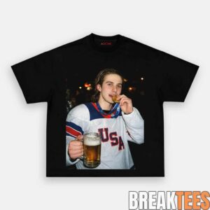 USA Hockey Jack Hughes Champion Graphic Shirt 3