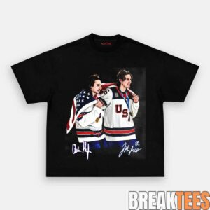 USA Hockey Jack Hughes Champion Graphic Shirt 5