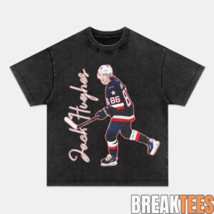 USA Hockey Jack Hughes Champion Graphic Shirt 8