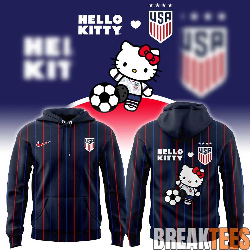 USMNT Hello Kitty Night 2026 Special Edition Hoodie USMNT Hello Kitty Night 2026 Special Edition Hoodie