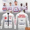 USMNT 2026 Stripes Match Black Baseball Jacket