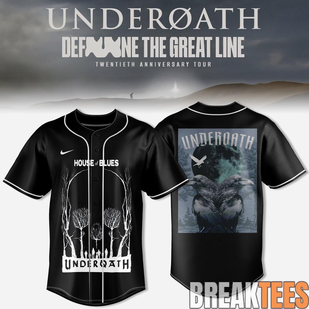 Underoath x Define The Great Line 20th Anniversary Baseball Jersey Underoath x Define The Great Line 20th Anniversary Baseball Jersey