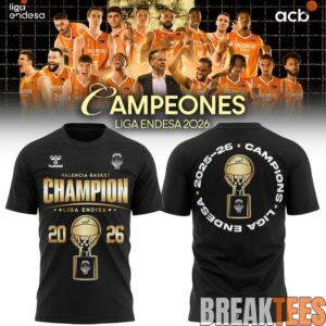 Valencia Basket 2026 Liga Endesa Champions Tee 1