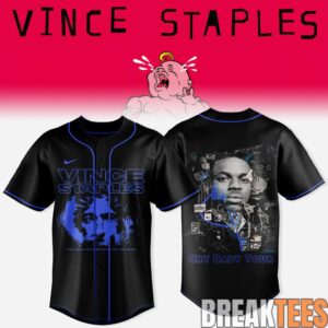 Vince Staples – Cry Baby Tour Baseball Jersey 2