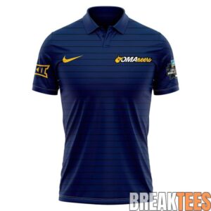 West Virginia Mountaineers 2026 NCAA Mens Baseball Omaha College World Series Polo 1