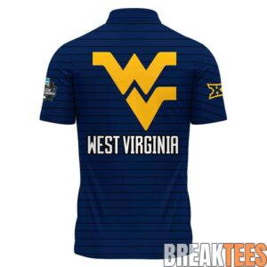 West Virginia Mountaineers 2026 NCAA Mens Baseball Omaha College World Series Polo 2