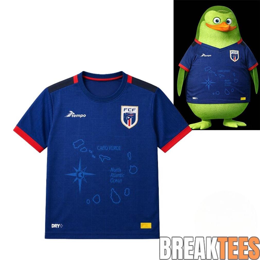 World Cup 2026 Cape Verde Mascot Football Jersey World Cup 2026 Cape Verde Mascot Football Jersey